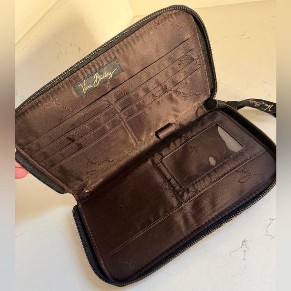 Vera Bradley Paisley Wristlet Zip Around Wallet - Picture 2 of 5